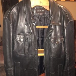 Michael kors leather jacket